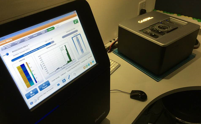 イルミナシーケンサーMiSeqとナノポアシーケンサーGridION